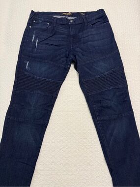 Ring of Fire Jeans Denim Pants Blue Distressed Men’s Size 40 x 32 Slim